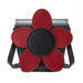Handmade Leather Daisy Barrel Bag - Poppy - Red-0