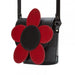 Handmade Leather Daisy Barrel Bag - Poppy - Red-1