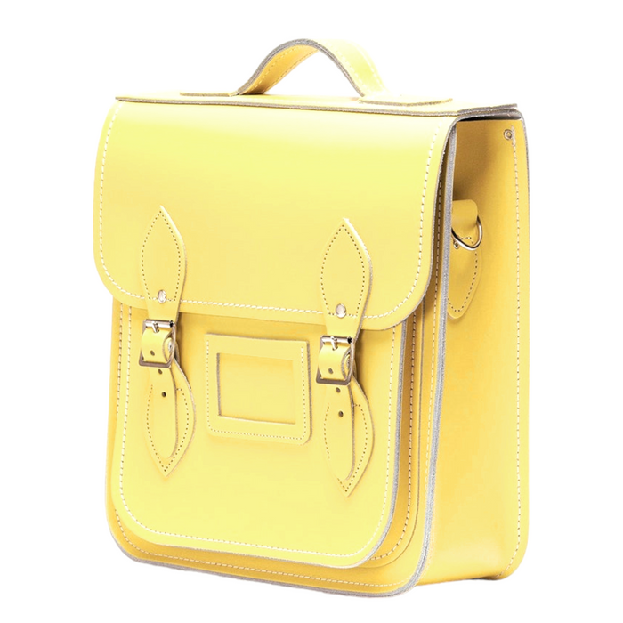 Handmade Leather City Backpack - Primrose - Yellow-1