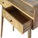 wholesale Curved Oak-ish Console Table for resale