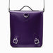 Handmade Leather City Backpack - Purple-4