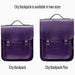 Handmade Leather City Backpack - Purple-2