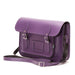 Handmade Leather Satchel - Purple-2