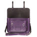 Handmade Leather Satchel - Purple-3
