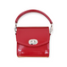 Bauble Handmade High Shine Leather Handbag - Red-4