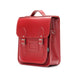 Handmade Leather City Backpack - Red-1