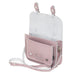 Leather Midi Satchel - Rose Quartz-2