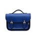 Leather Midi Satchel - Royal Blue-0