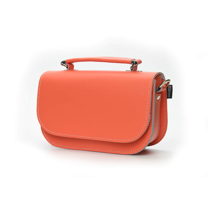 Aura Handmade Leather Bag - Coral-1