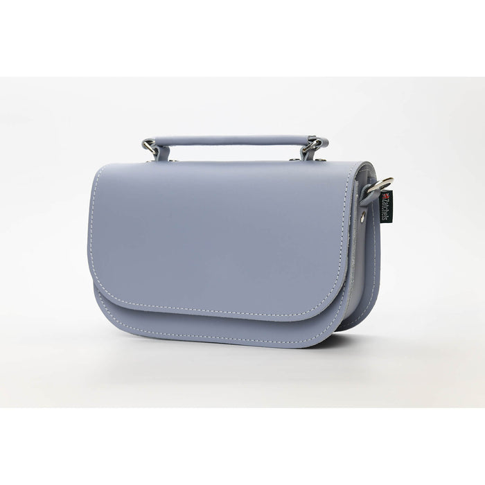 Aura Handmade Leather Bag - Lilac Grey-1