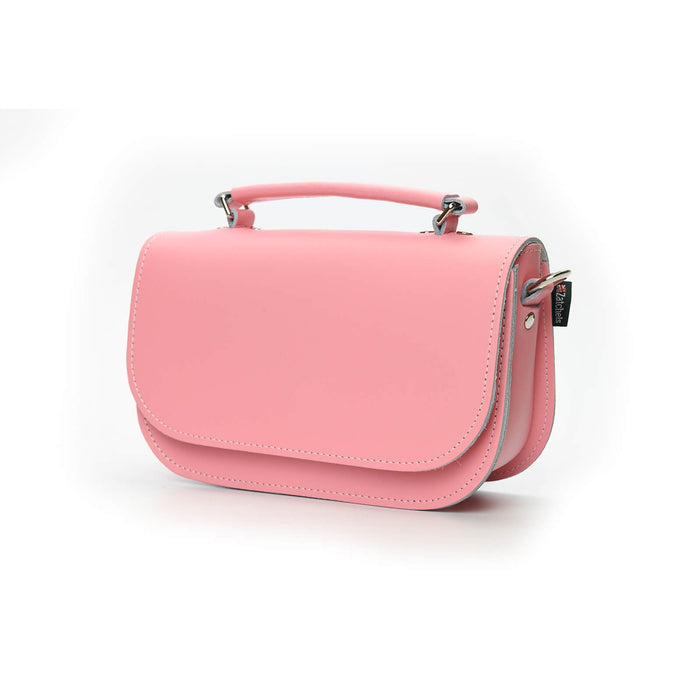 Aura Handmade Leather Bag - Pastel Pink-1