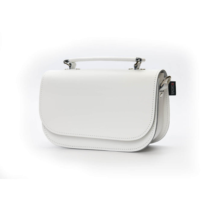 Aura Handmade Leather Bag - White-1