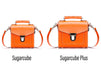 Handmade Leather Sugarcube Handbag - Orange-4