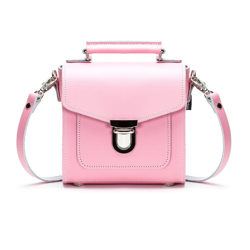 Handmade Leather Sugarcube Handbag - Pastel Pink-0