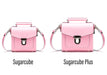 Handmade Leather Sugarcube Handbag - Pastel Pink-4