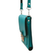 Leather Push Lock Crossbody Phone Case - Teal-3