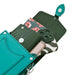 Handmade Leather Festival Phone Bag - Teal-4