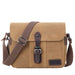 TRP0440 Troop London Heritage Canvas Leather Across body Bag, Small Travel Bag-5