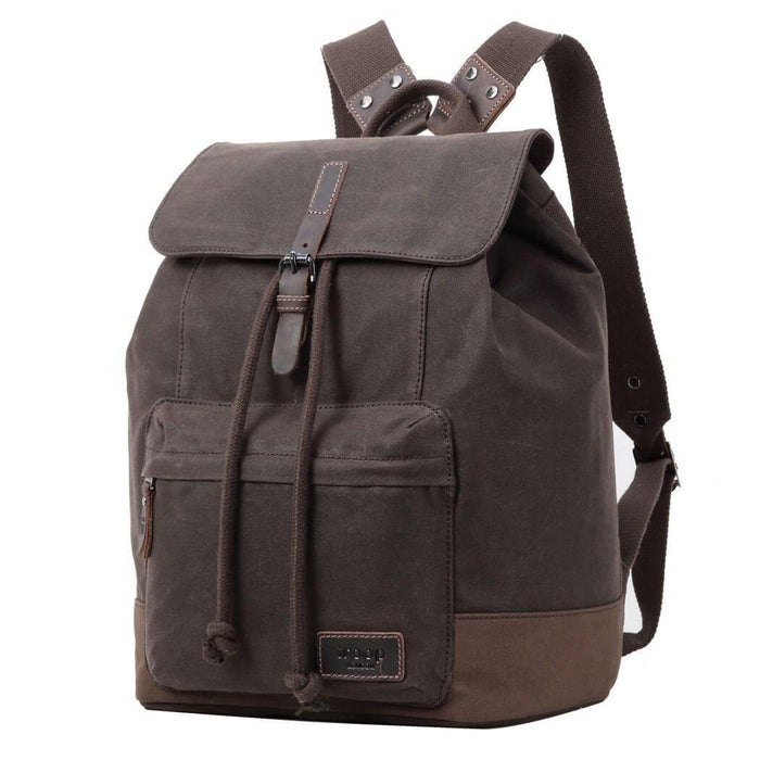 TRP0442 Troop London Heritage Canvas Laptop Backpack, Smart Casual Daypack, Tablet Friendly Backpack-7
