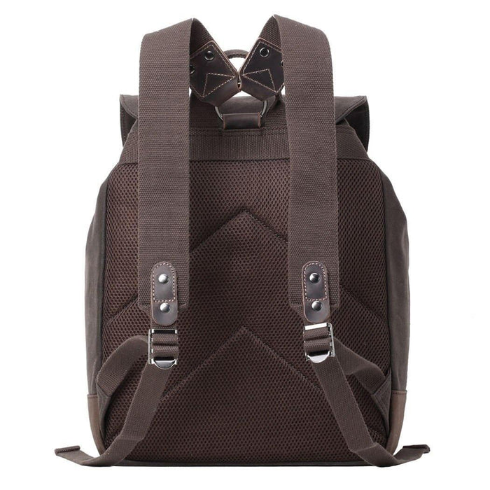 TRP0442 Troop London Heritage Canvas Laptop Backpack, Smart Casual Daypack, Tablet Friendly Backpack-8