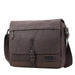 TRP0443 Troop London Heritage Canvas Leather Messenger Bag, Travel Bag, Tablet Friendly-6