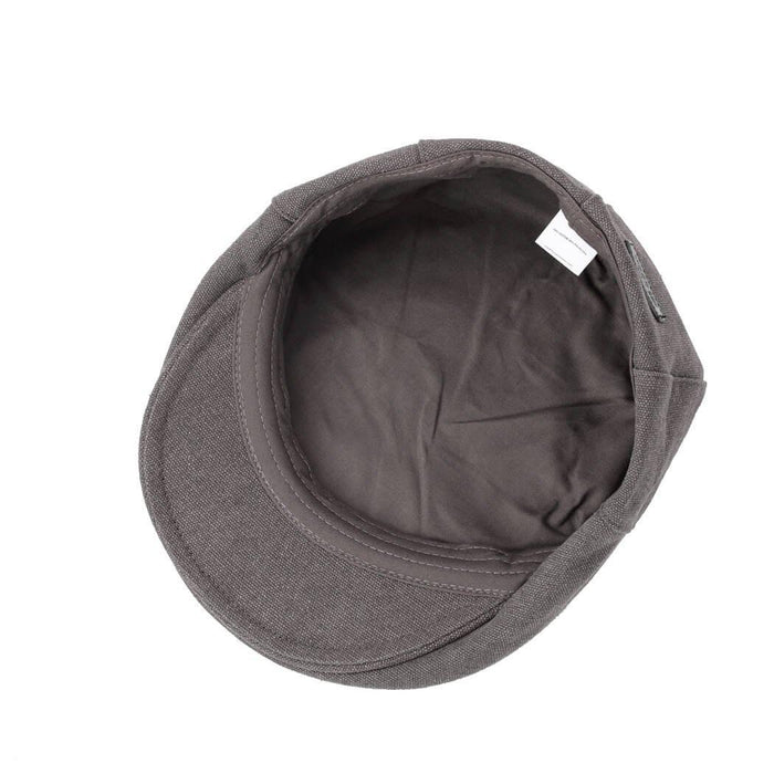 TRP0503 Troop London Accessories Canvas Old School Style Hat, Flat Cap, Shelby Newsboy Cap-4