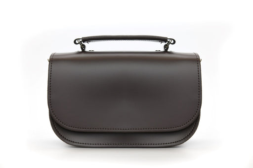 Aura Handmade Leather Bag - Dark Brown-0