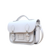 Leather Midi Satchel - White-2