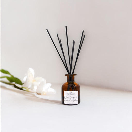 Wilde Bergamot. Jasmine & Musk 120ml Reed Diffuser With 8 Reeds-0