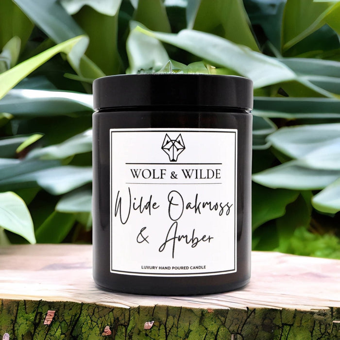 Wilde Oakmoss & Amber Luxury Aromatherapy Scented Candle-0