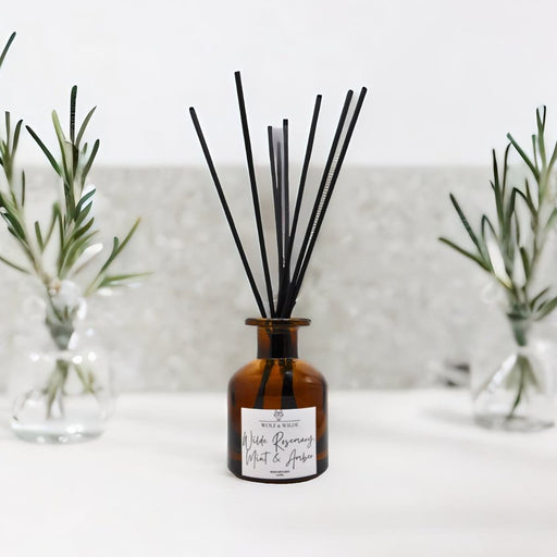 Wilde Rosemary, Mint & Amber 120ml Reed Diffuser With 8 Reeds-0