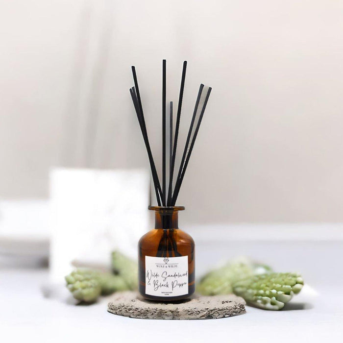 Wilde Sandalwood & Black Pepper 120ml Reed Diffuser With 8 Reeds - Love Thy Bargains