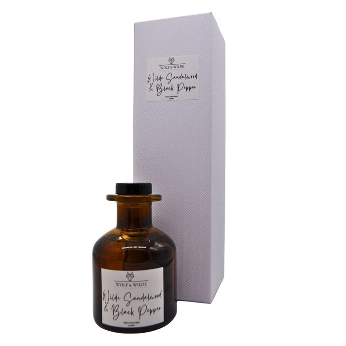 Wilde Sandalwood & Black Pepper 120ml Reed Diffuser With 8 Reeds - Love Thy Bargains