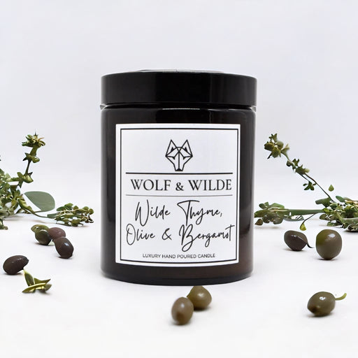 Wilde Thyme, Olive & Bergamot Luxury Handmade Scented Candle-0