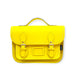 Leather Midi Satchel - Pastel Daffodil Yellow-0