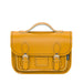 Leather Midi Satchel - Yellow Ochre-0