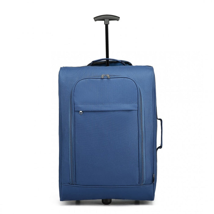 K1873-2 - Kono Cabin Size Soft Shell Hand Luggage - Blue