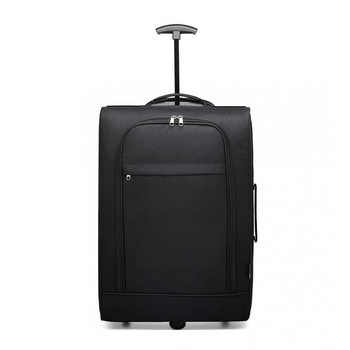 K1873-2 - Kono Cabin Size Soft Shell Hand Luggage - Black